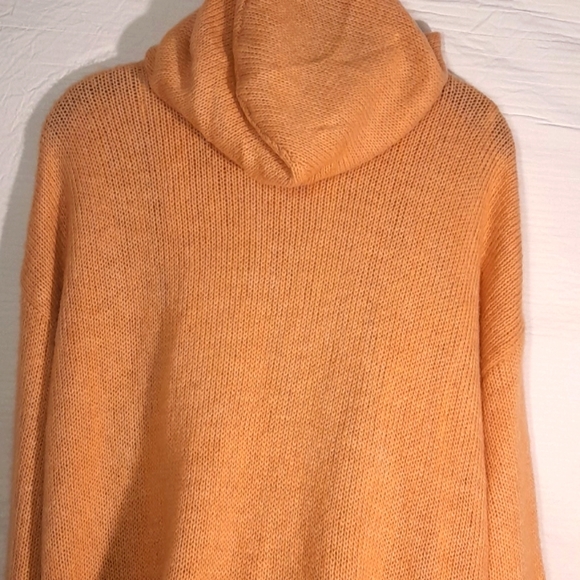 CALVIN KLEIN HOODED long sleeve Duster  KNITTED SWEATER - Picture 3 of 4